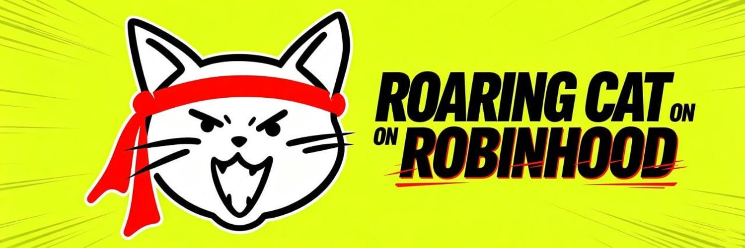 Roaring Cat on Robinhood banner